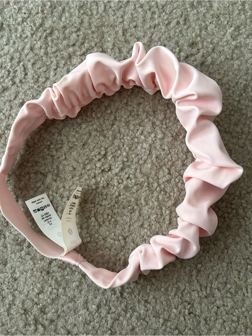 Lululemon Nulux Gathered Headband Strawberry Milkshake